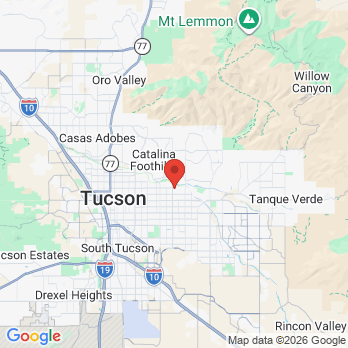 Map to Robert C Brei DDS PC office in Tucson, AZ