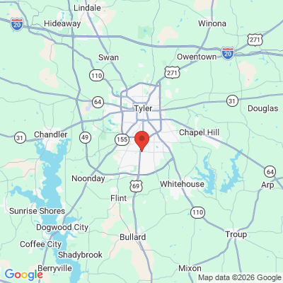 Map to  office in Tyler, TX