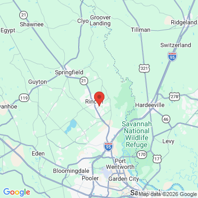 Map to  office in Rincon, GA