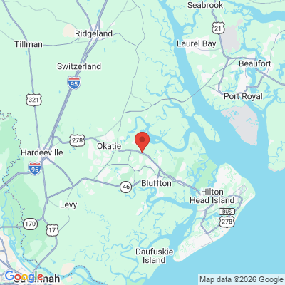 Map to  office in Bluffton, SC