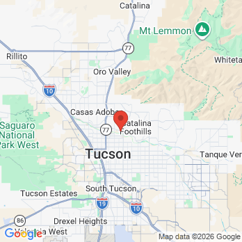 Map to Oscar M. Peña, DDS, MSD, PC office in Tucson, AZ