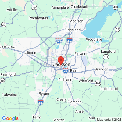 Map to  office in Jackson, MS