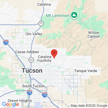 Map to Affiliated Dental Center office in Tucson, AZ