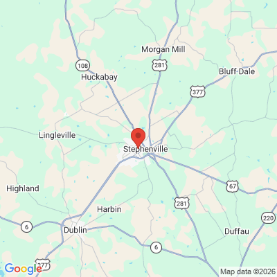 Map to  office in Stephenville, TX