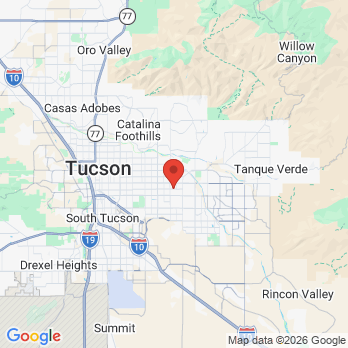Map to Endozona office in Tucson, AZ