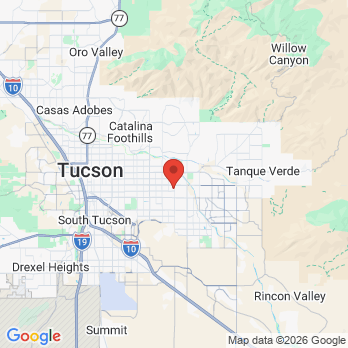 Map to Artistic Dentistry office in Tucson, AZ