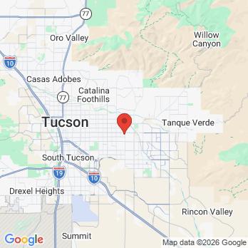 Map to Wilmot Family Dentistry office in Tucson, AZ