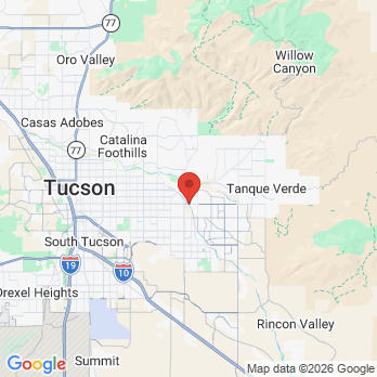 Map to Martin-Taylor Dentistry office in Tucson, AZ