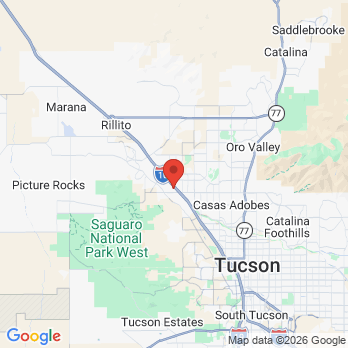 Map to Northwest Fire District office in Tucson, AZ