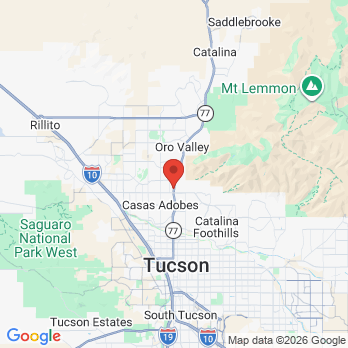 Map to Dental Dimensions office in Tucson, AZ