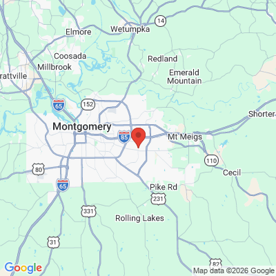 Map to  office in Montgomery, AL