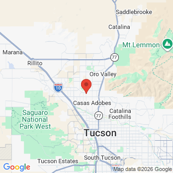 Map to Great Smile Family Dentistry office in Tucson, AZ