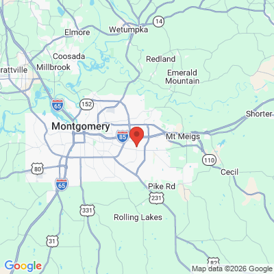 Map to  office in Montgomery, AL
