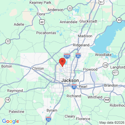 Map to  office in Jackson, MS