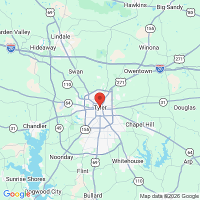 Map to  office in Tyler, TX