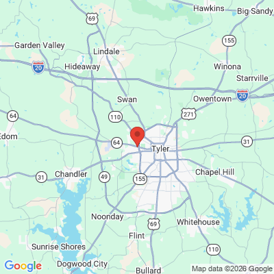 Map to  office in Tyler, TX