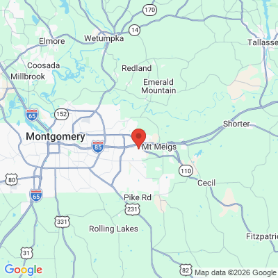 Map to  office in Montgomery, AL