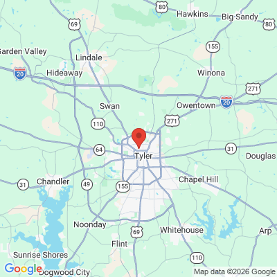 Map to  office in Tyler, TX