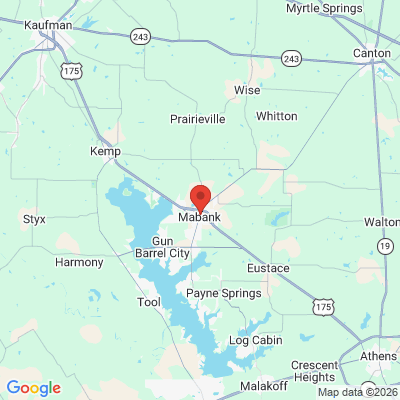 Map to  office in Mabank, TX