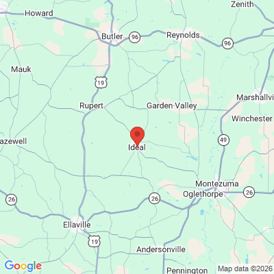 Map to  office in Ideal, GA