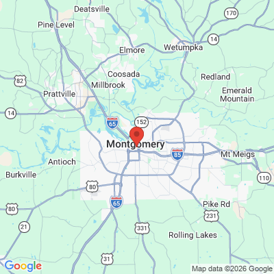 Map to  office in Montgomery, AL