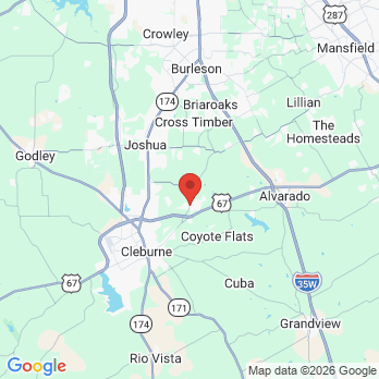 Map to Old Betsy Dental of Keene office in Keene, TX