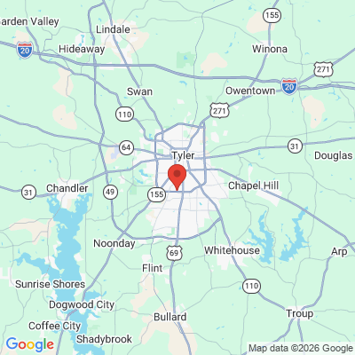 Map to  office in Tyler, TX