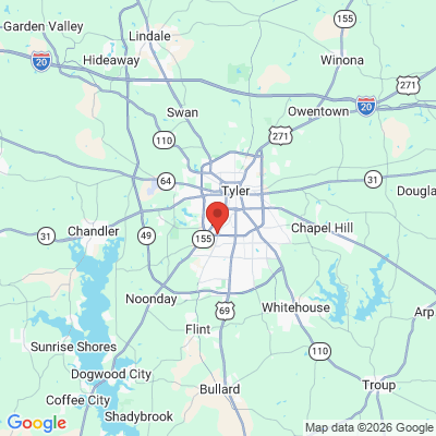 Map to  office in Tyler, TX