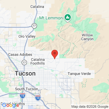 Map to Ventana Canyon Dentistry PLLC office in Tucson, AZ