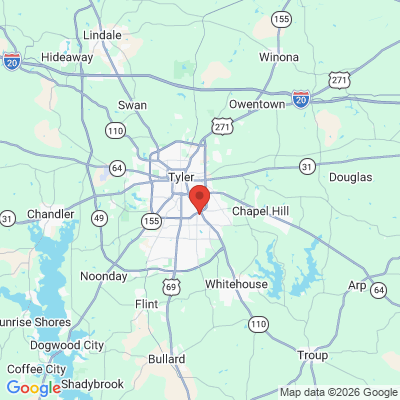 Map to  office in Tyler, TX
