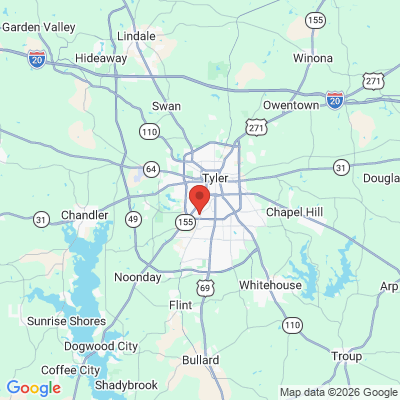 Map to  office in Tyler, TX