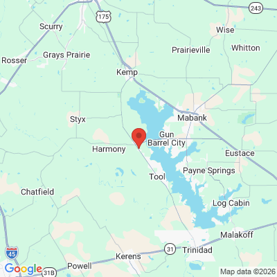 Map to  office in Kemp, TX