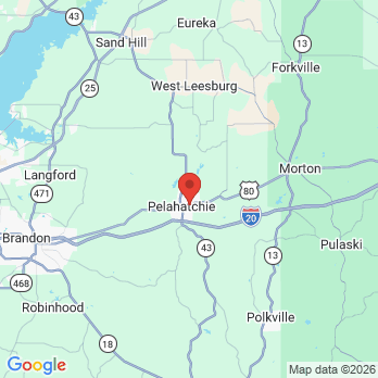 Map to Mississippi Dental office in Pelahatchie, MI