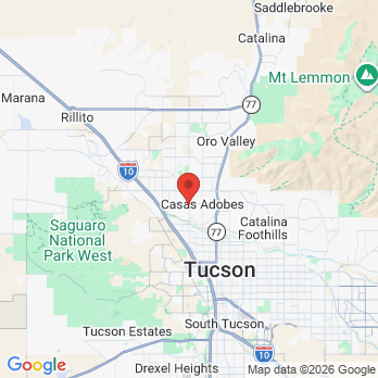 Map to Wellness Dental office in Tucson, AZ