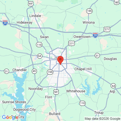 Map to  office in Tyler, TX