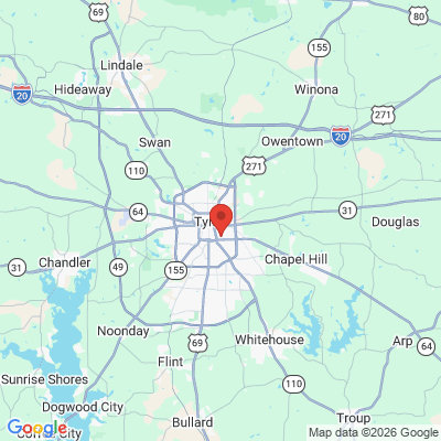 Map to  office in Tyler, TX