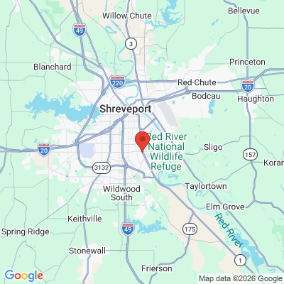 Map to  office in Shreveport, LA