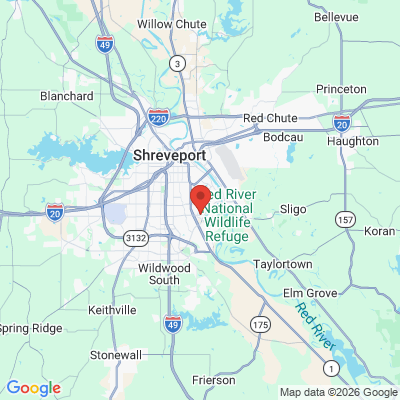 Map to  office in Shreveport, LA