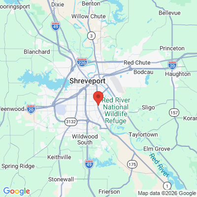 Map to  office in Shreveport, LA