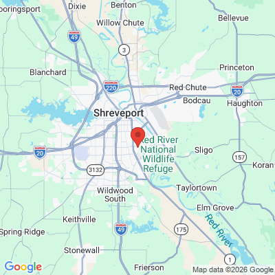 Map to  office in Shreveport, LA