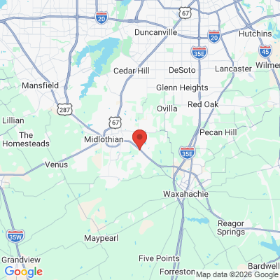 Map to  office in Midlothian, TX