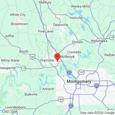 Map to  office in Prattville, AL