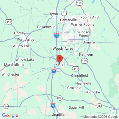 Map to  office in Perry, GA