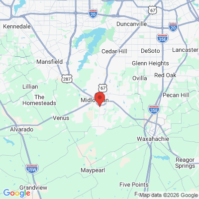 Map to  office in Midlothian, TX