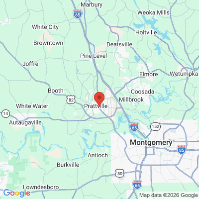 Map to  office in Prattville, AL