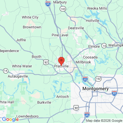 Map to  office in Prattville, AL