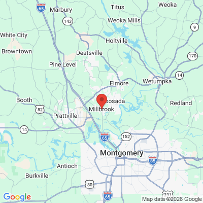 Map to  office in Millbrook, AL