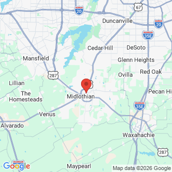 Map to Aesthetic & Implant Dentistry office in Midlothian, TX