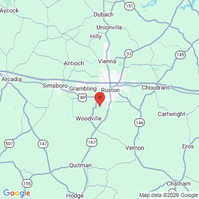 Map to  office in Ruston, LA