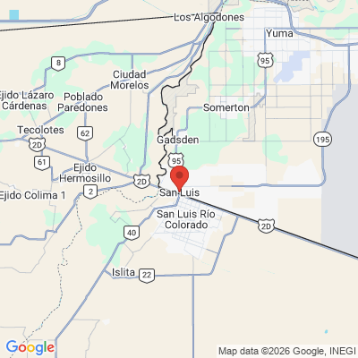 Map to  office in San Luis, AZ